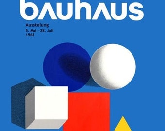 Vintage 1960's Bauhaus School of Design Dessau Weimar 50th