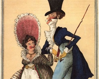 Vintage 18th century British satire on French Revolution Poster A3//A2//A1 Print