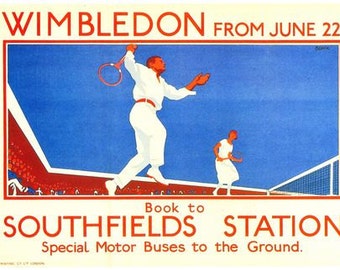 A2 Print 1926 Wimbledon Tennis Championships Poster A3