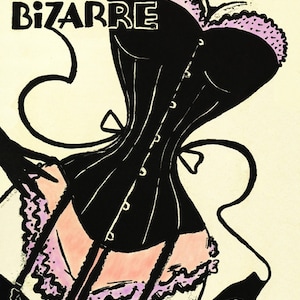 Vintage 1940's Bizarre Fetish Magazine Cover No.25  Art A3 Poster Re Print