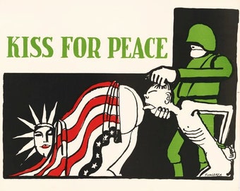 Vintage Anti Vietnam War Poster A3 Print