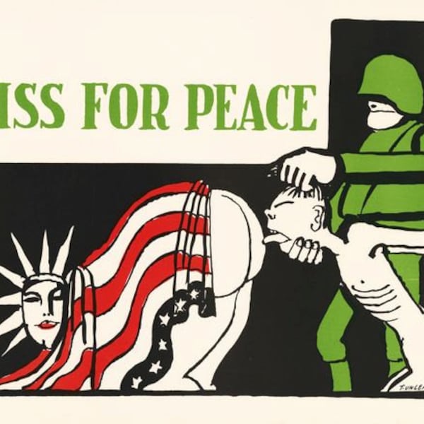 Vintage Anti Vietnam War Poster A3 Print