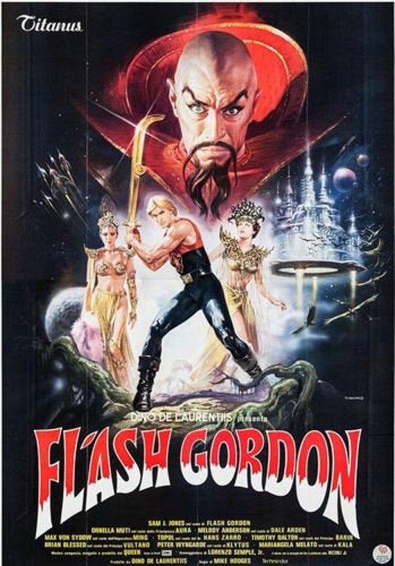 Vintage Flash Gordon Movie Poster A3 Print 