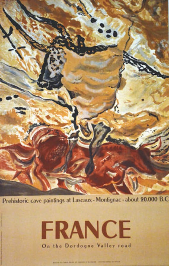 Carte Monde Vintage - Lascaux