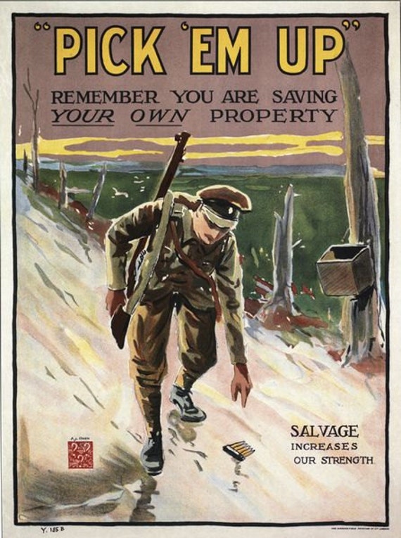 Vintage WW1 Military Recycling Poster A3/A2/A1 Print - Etsy