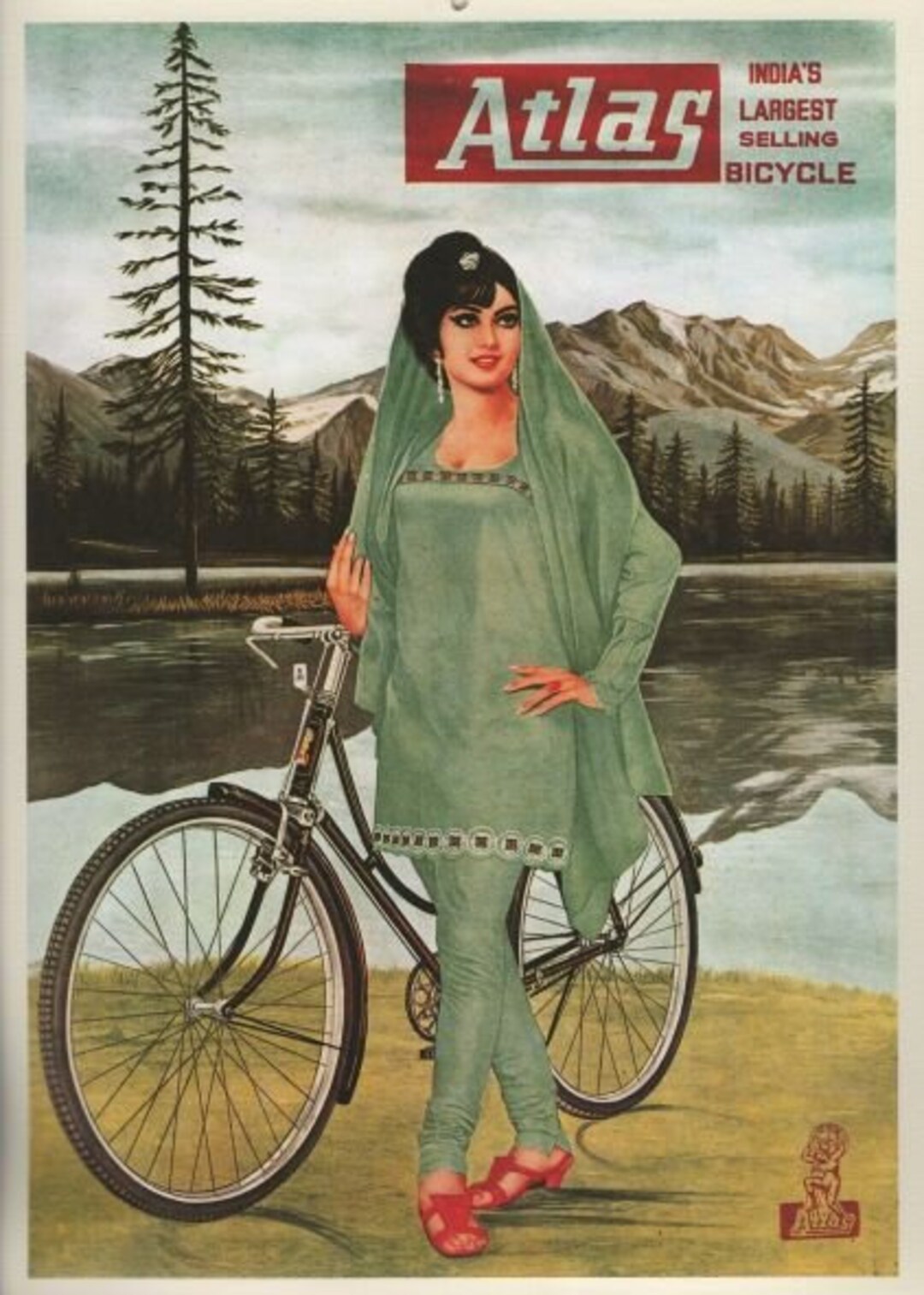 Vintage Indian Bicycle Advertising Poster A3/A2/A1 Print