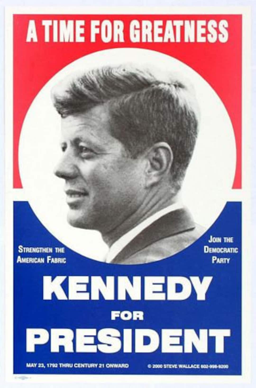 Vintage 1960 s JFK Kennedy Presidential Election Poster A3 Print Etsy m-s-de-25-ideas-incre-bles-sobre-ideas-de-campa-a-en-pinterest