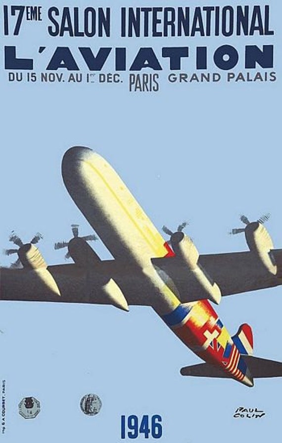 Vintage British Airways Flights to Paris Poster A3//A4 Print