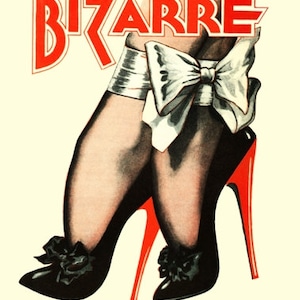 Vintage 1940's Bizarre Fetish Magazine Cover No.4  Art A3 Poster Re Print