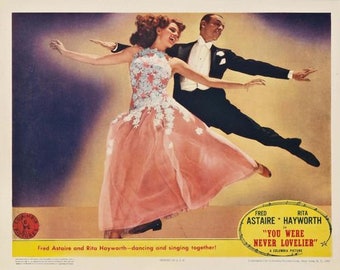 Vintage Fred Astaire You Were Never Lovelier Movie Poster A3/A2/A1 Print
