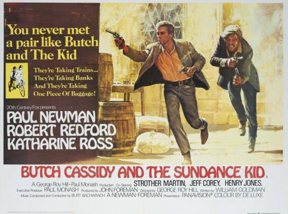thumbnail image 2 of Butch Cassidy And The Sundance Kid Movie Poster – Reproduction, USA Made 2 of 6
