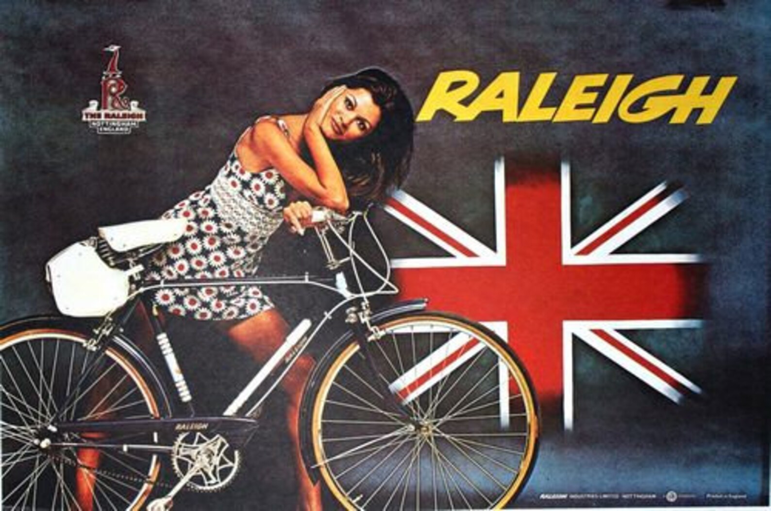 Vintage 1970's Raleigh Bicycles Advertisement Poster A3 Etsy