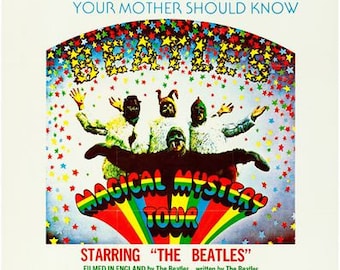 Vintage Magical Mystery Tour the Beatles Movie Poster A3 Print - Etsy