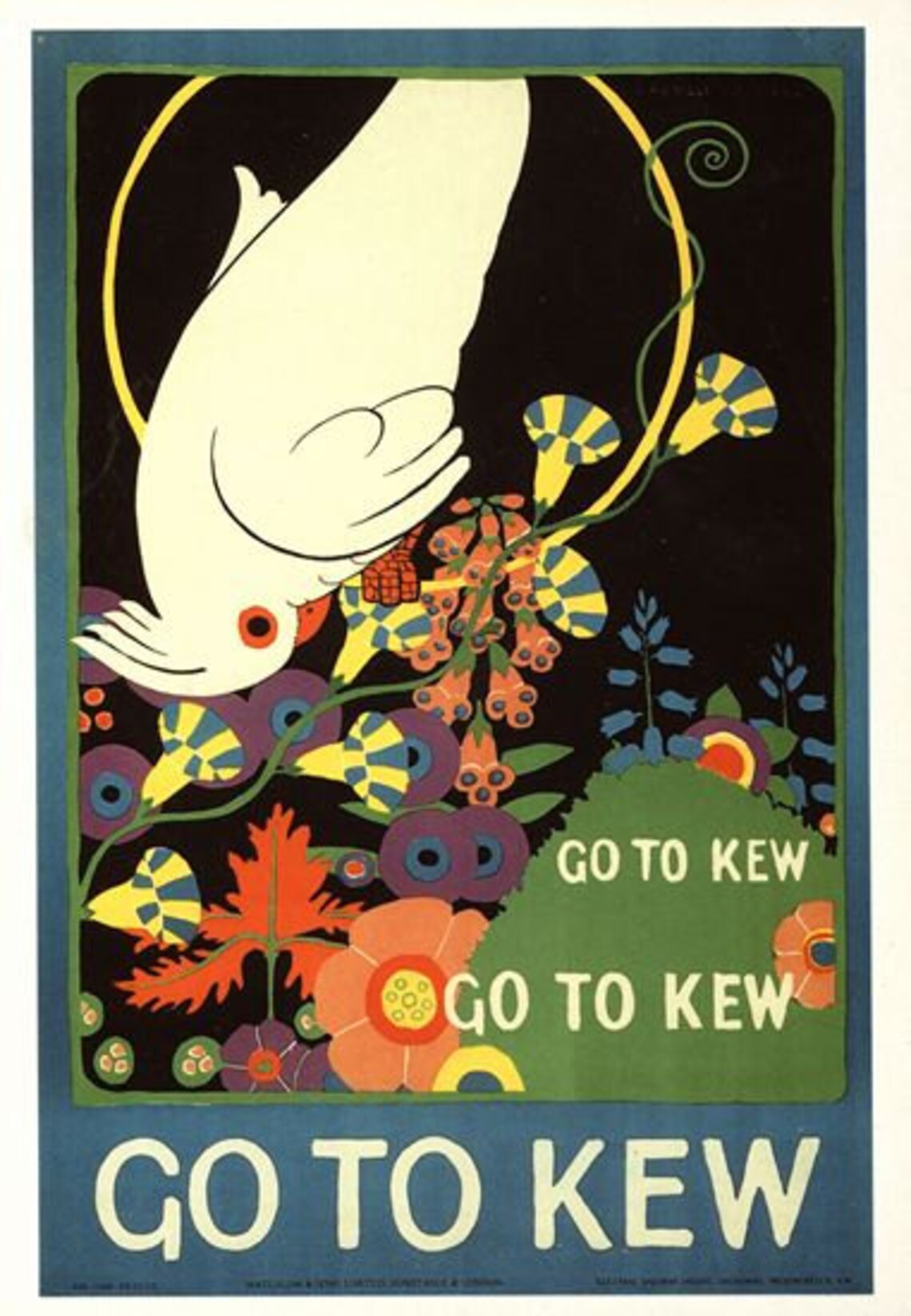 Vintage 1915 Kew Gardens Promotional Poster A3/A2/A1 Print - Etsy UK