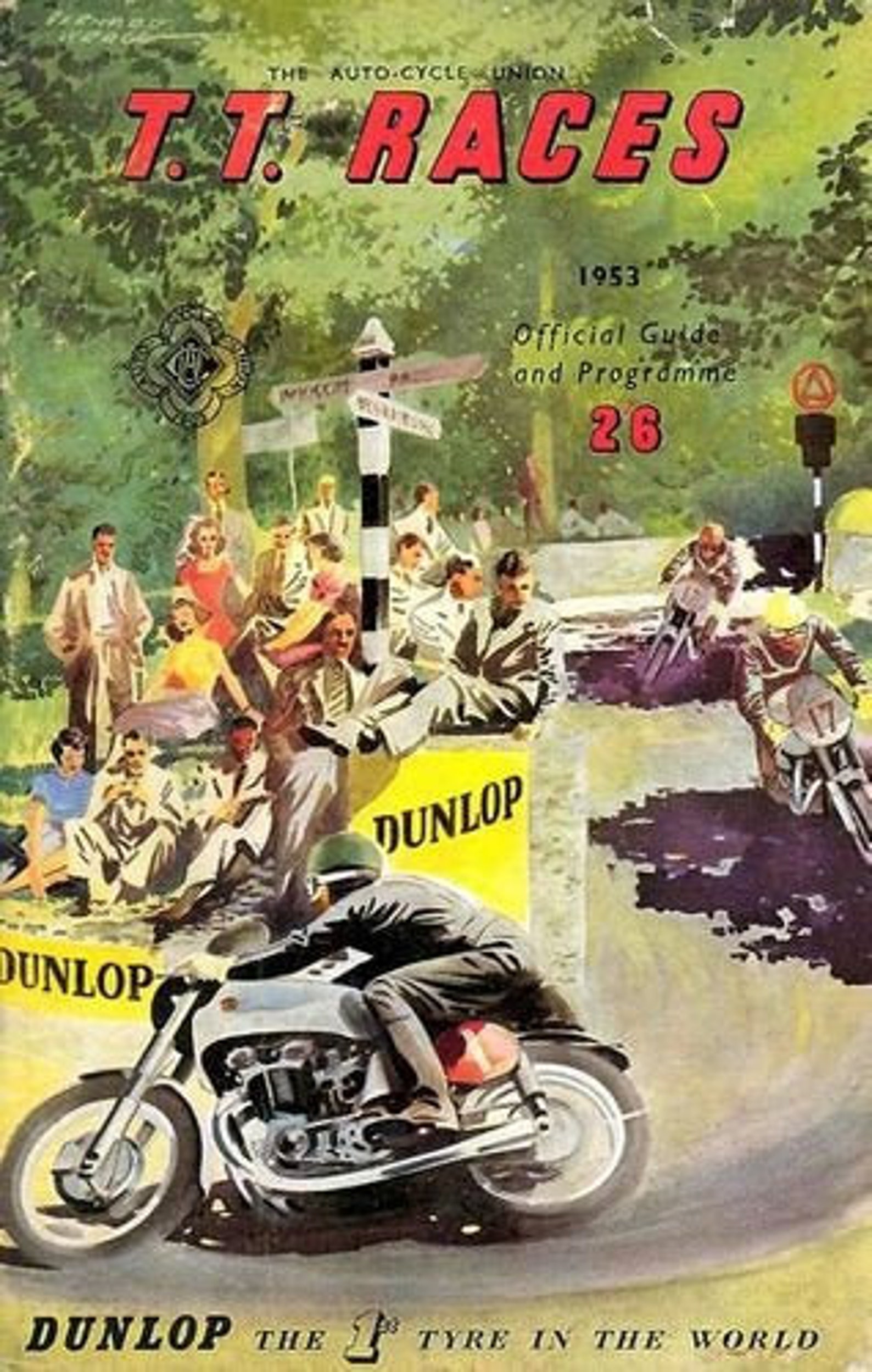 Vintage 1953 Isle of Man TT Motorcycle Racing Poster A3 Print Etsy