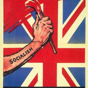 Vintage 1980's Young Socialists Anti Margaret Thatcher Poster A3 Print