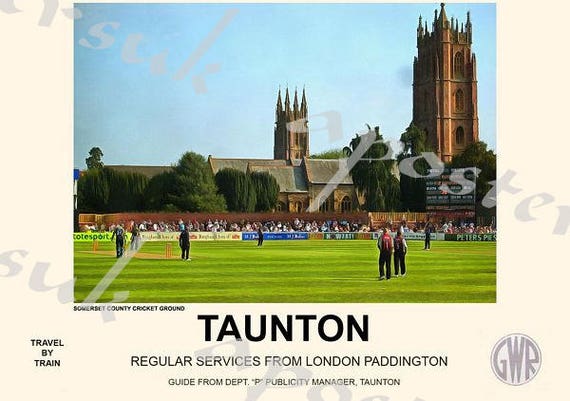 Vintage Style Railway Poster Wells Somerset A4//A3//A2 Print