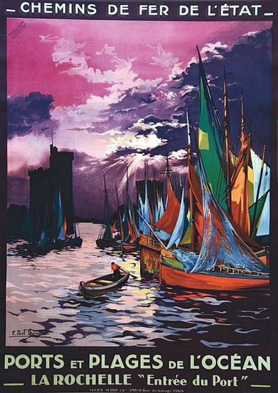 Vintage French Pyrenees Tourism Poster A3 Print