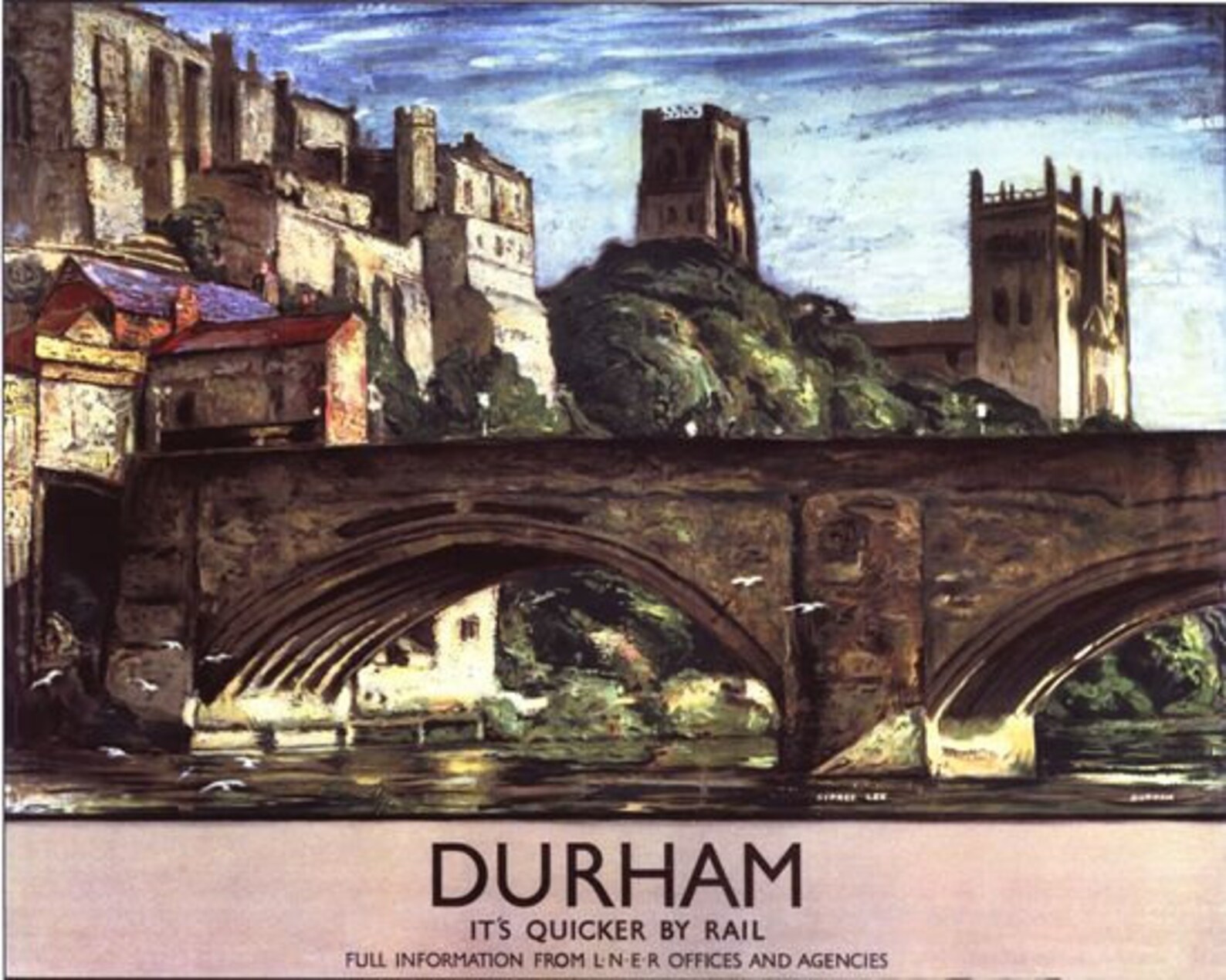 Vintage LNER Durham Railway Poster A3/A2/A1 Print Etsy