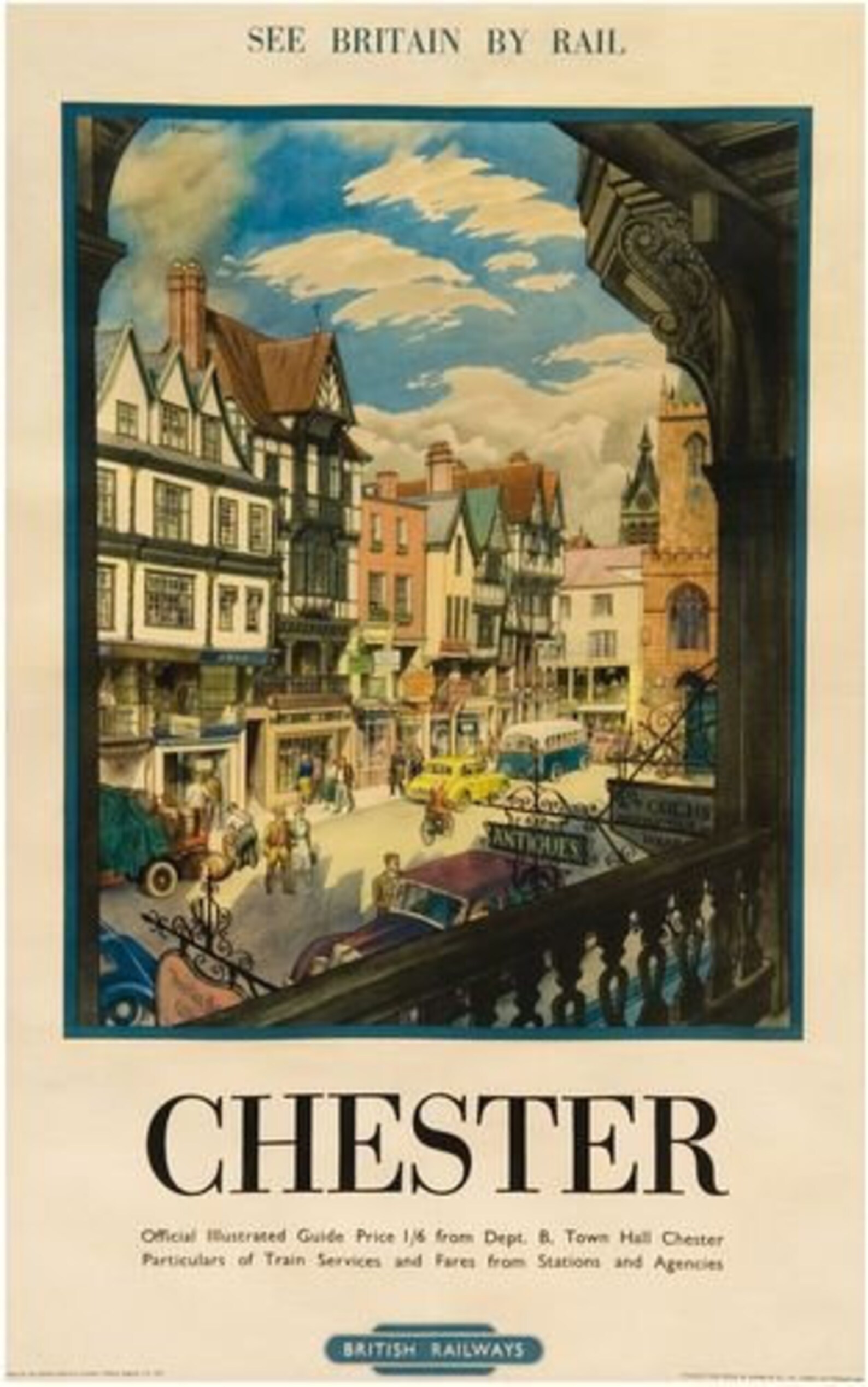 Vintage Chester British Rail Railway Poster A3/A2/A1 Print - Etsy
