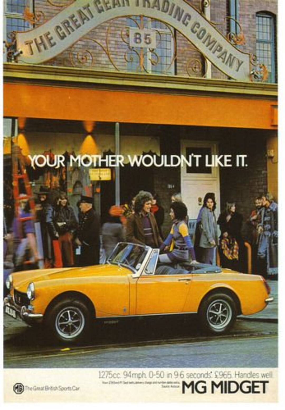 クロネコヤマト信頼お任せ便品　MG M Type Midget リトグラフアート 1974-1980 MG MIDGET OEM Triple Belt Line Side Stripe Decal Graphic