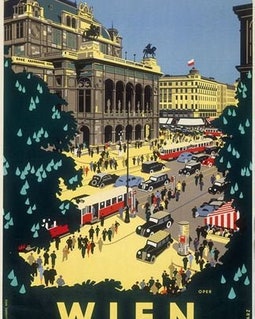 Vintage Vienna Austria Tourism Poster A3 Print - Etsy