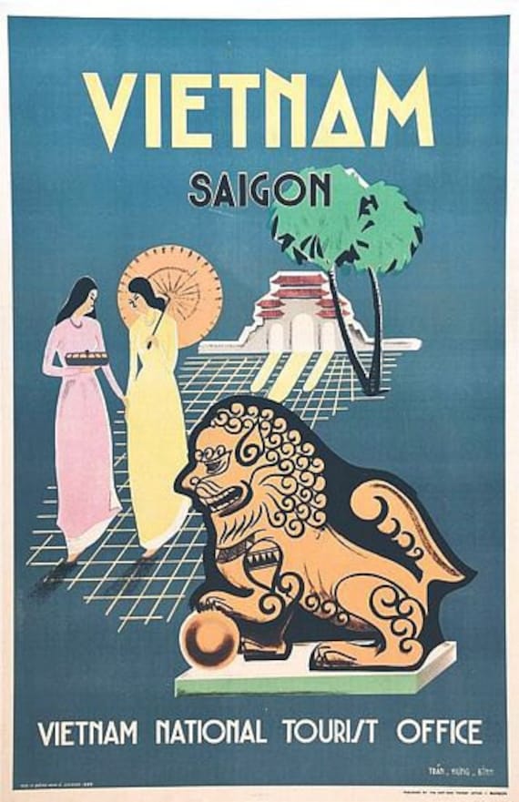 Vintage French Indo China Vietnam Tourism Poster A3 Print