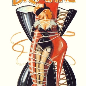 Vintage 1940's Bizarre Fetish Magazine Cover No.27  Art A3 Poster Re Print