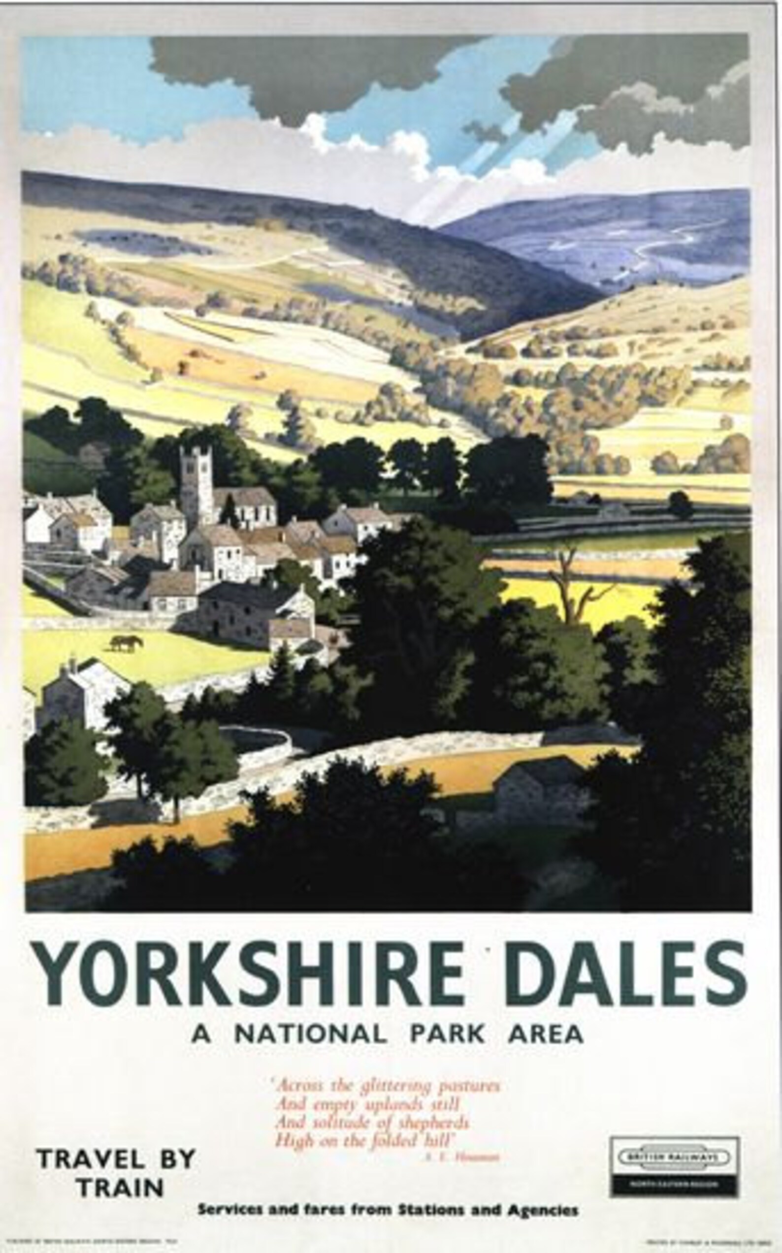 Vintage LNER Yorkshire Dales Railway Poster A3/A2/A1 Print Etsy