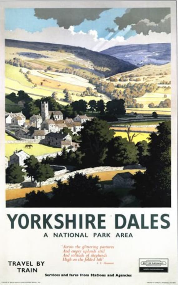 Vintage British Rail Wye Valley Railway Poster Print A3//A4