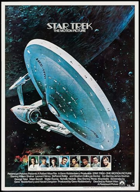 Vintage Star Trek the Motion Picture Movie Poster A3 Print - Etsy Ireland
