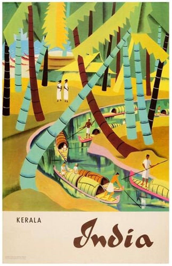 kerala travel poster