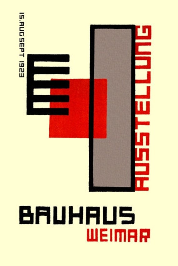 芸術写真 Bauhaus Dessau Foundation Poster Vintage German 1920's Bauhaus School of Design Dessau Weimar