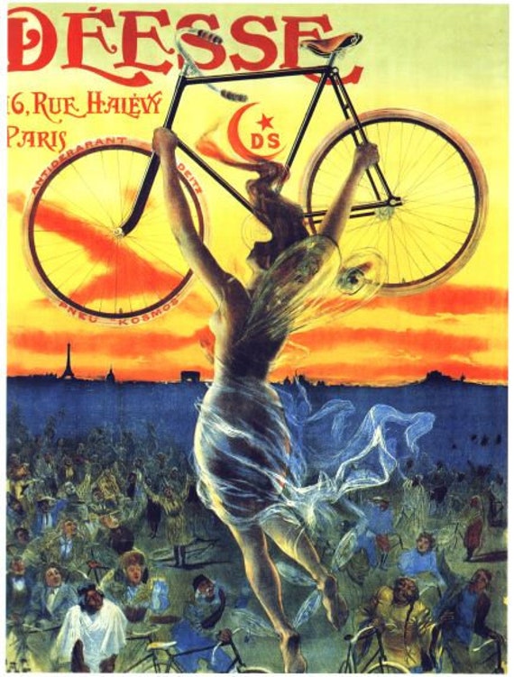 Photo deux hommes et une femme avec leurs bicyclettes, début 20e Photo deux hommes et une femme avec leurs bicyclettes, début 20e