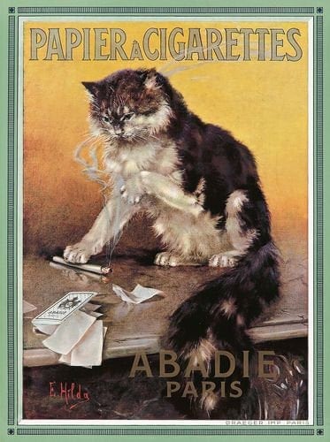 フランス製 トレー cat lady smoking playing piano フランス製 トレー cat lady smoking playing piano