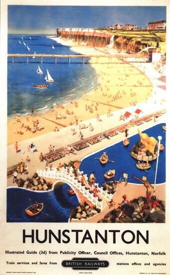 TU52 Vintage Sheringham Norfolk Railway Travel Poster Print A2//A3