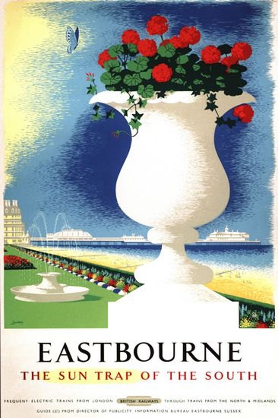A2 Reprint British Railways English Lakes Windermere Railway Poster A3