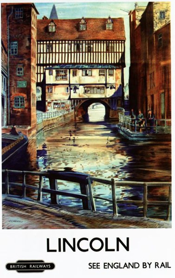 Vintage British Rail Nottingham Railway Poster A3//A2//A1 Print