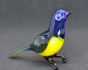 手吹きガラスの孔雀の置物：コレクター向けオーナメント - Etsy 日本