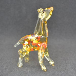 Glas Giraffe Skulptur - Kleine Glas Giraffe Figur - Glas Giraffe Sammler Ornament - Giraffe Kunst Glas Briefbeschwerer - Handgemachte Geschenke
