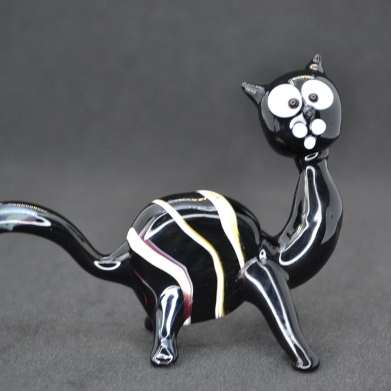 ムラノ　ねこ　ガラス　置物 ベネチア ムラーノ ヴェネチアンガラス 置物 Murano 猫 ネコ