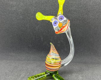 カタツムリ　ガラス細工　ミニチュア ガラスのカタツムリ、ガラスのカタツムリの置物、ミニチュア