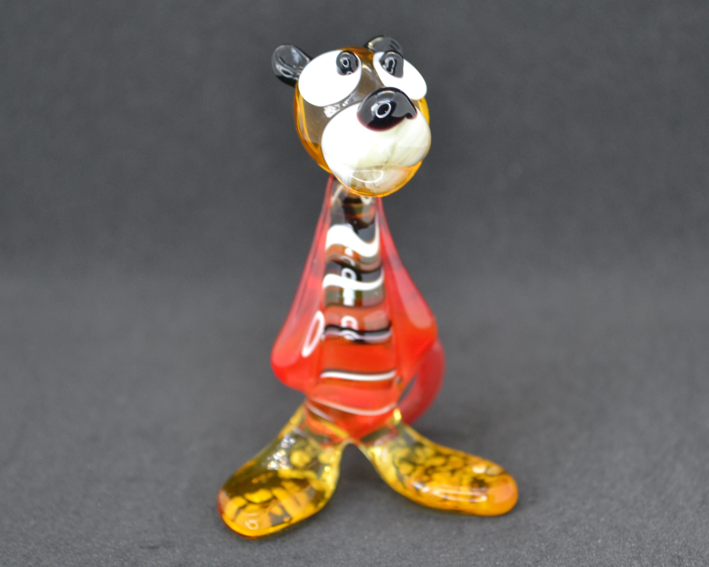 手作りの吹きガラス製虎の置物：コレクター向けの卓上装飾品 - Etsy 日本