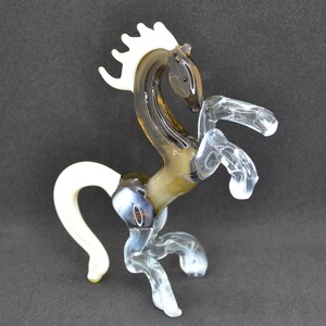 Glass Horse Statue - Blown Glass Horse Figurine - Horse Glass Scupture - Glass Farm Animals - Horse Desk Ornaments - Horse Desk Decoration