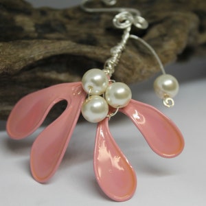 Unusual Pink/orange tone  Kissing Mistletoe Valentines Tree Birthday mothers day Christmas Gift Idea Tree Home Decoration Gift Idea  Topper