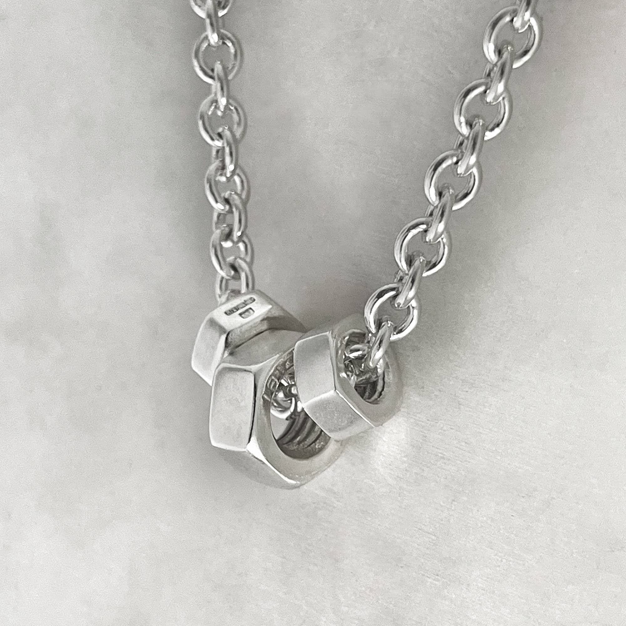 【STONEHENgE】Connection〜Silver Nut Twist Necklace SA24B29P STONEHENgE】Connection〜Silver Nut Twist Necklace SA24B29P
