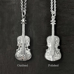 Violin Pendant, Violin Necklace, Violin Player Gift, Violin Gift, Violin Jewelry, Violinist Gift