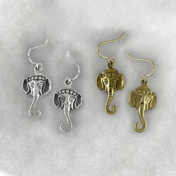 Etsy Silber - Elefant, Glück Ohrringe, Schweiz Elefantenkopf Ohrringe Elefant Elefant, Gold Ohrringe,