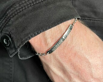 Memento Mori Bracelet, 6mm Memento Mori Bracelet, Macabre Jewelry