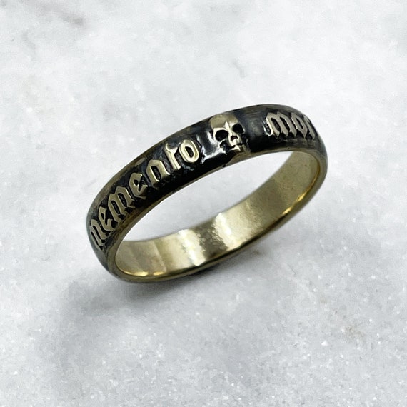 Memento mori ring etsy discount